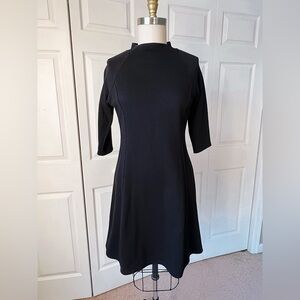 UNIQLO Women’s Sweatshirt Flared Dress in Black